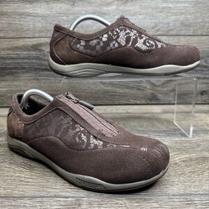 Merrell Women's Size 8 Espresso Brown Barrado Leather Zip Shoe